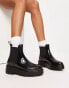 ASOS DESIGN Gadget chunky chelsea rain boots in black 36 - фото #2