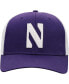 Фото #3 товара Men's Purple and White Northwestern Wildcats Trucker Snapback Hat