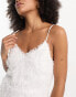 Фото #3 товара Vila Bridal fluffy mini cami dress in white