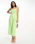 Nobody's Child Meg tie shoulder jumpsuit in apple green