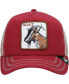 Men's Red, Natural Goat Beard Trucker Adjustable Hat