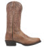 Фото #1 товара Dan Post Boots Cottonwood Embroidered Round Toe Cowboy Mens Brown Casual Boots