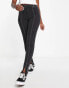 Фото #2 товара Miss Selfridge contrast stitch split hem skinny jean in black