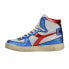 Фото #3 товара Кроссовки Diadora Мужские Mi Basket Metallic Pigskin Used High Top