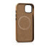 Фото #14 товара Чехол для iPhone 14 Plus из натуральной кожи ICARER - светло-коричневый