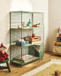 Children’s metal shelving unit with doors