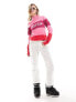 Фото #3 товара Threadbare Ski printed roll neck jumper in pink