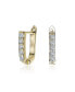 ფოტო #1 პროდუქტის 14K Gold Plated Cubic Zirconia Extra Mini Hoop Earrings