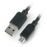 MicroUSB B cable - A 2.0 Hi-Speed ​​Goobay black - 1m