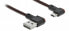 Фото #1 товара Delock EASY-USB 2.0 Cable Type-A male to EASY-USB Type Micro-B male angled left / right 1 m black - 1 m - USB A - Micro-USB B - USB 2.0 - Black