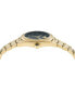 ფოტო #2 პროდუქტის Men's Swiss V-Code Gold Ion Plated Bracelet Watch 42mm