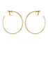 ფოტო #1 პროდუქტის Gold-Tone Clip-On Large Open Hoop Earrings