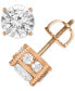 ფოტო #1 პროდუქტის Diamond Stud Earrings (1-1/4 ct. t.w.) in 14k White, Yellow or Rose Gold