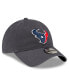 Фото #2 товара Men's Graphite Houston Texans Core Classic 9TWENTY Adjustable Hat