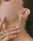 Diamond Flower Small Hoop Earrings (1/3 ct. t.w.) in Gold Vermeil, Created for Macy's