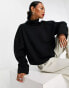 ASOS DESIGN super soft roll neck jumper with cuff detail in black