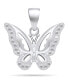 Фото #1 товара Charming silver pendant with zircons Butterfly PT75W