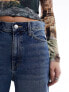 Mango relaxed wide leg jean in washed blue