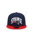 Фото #3 товара Men's X Staple Navy, Red New England Patriots Pigeon 9Fifty Snapback Hat