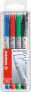 Фото #5 товара STABILO OHPen - 4 pc(s) - Black,Blue,Green,Red - Round - Fine - 0.7 mm - Water-based ink