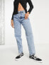 Фото #4 товара Pimkie Tall high waist mom jeans in blue