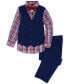 Фото #1 товара Little Boys 4-Pc. Check-Print Shirt, Vest, Pants & Bowtie Set