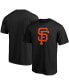 Фото #1 товара Men's Black San Francisco Giants Official Logo T-shirt