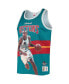 Фото #3 товара Men's Grant Hill Teal Detroit Pistons Hardwood Classics Player Tank Top