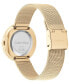 ფოტო #3 პროდუქტის Gold-Tone Mesh Bracelet Watch 34mm