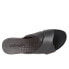 Softwalk Tillman S1502-001 Womens Black Narrow Leather Slides Sandals Shoes