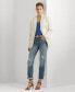 Women's Striped Cotton-Blend Blazer