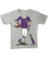 Фото #1 товара Wes Willy Youth Gray LSU Tigers Baseball Player T-Shirt