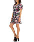 Women's Embroidered Floral A-Line Dress