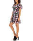 ფოტო #3 პროდუქტის Women's Embroidered Floral A-Line Dress