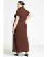 Фото #1 товара Plus Size Cocoon Sweater Dress