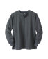 ფოტო #1 პროდუქტის Big & Tall by KingSize Easy-Care Ribbed Knit Henley