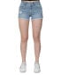 ფოტო #1 პროდუქტის Juniors' Distressed Denim Shorts