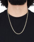 ფოტო #3 პროდუქტის Solid Glitter Rope Chain 24" Necklace (4-1/2mm) in 10k Gold