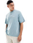 Good For Nothing oversized logo t-shirt in teal blue