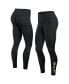 ფოტო #2 პროდუქტის Women's Black Milwaukee Brewers Wordmark Stack Leggings