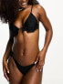 Фото #4 товара River Island frill tie side bikini bottom in black