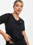 Nike Running dry fit race top in black