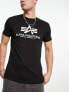 Фото #3 товара Alpha Industries 2 pack logo basic t-shirt in black/white