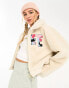 Aape by A Bathing Ape faux fur jacket in ivory Бежевый, M - 44 - фото #1