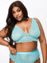 ASOS DESIGN Curve Brooke soft bra in turquoise