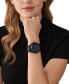 ფოტო #4 პროდუქტის Unisex Runway Chronograph Black Stainless Steel Bracelet Watch, 45mm