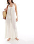 Фото #1 товара Vila beach cami maxi dress in cream