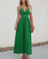 ფოტო #2 პროდუქტის Women's Front Twist & Keyhole Maxi Beach Dress