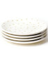Gold-Tone Star Salad Plate Set of 4, Service for 4
