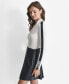 ფოტო #3 პროდუქტის Women's Zip-Collar Long-Sleeve Rib-Knit Sweater